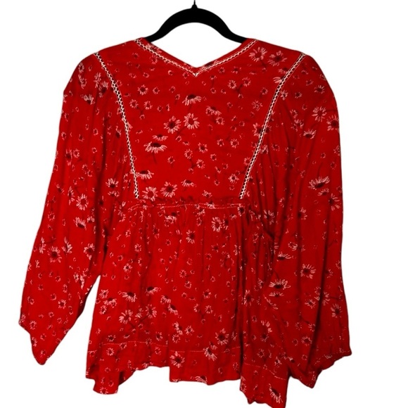 Free People Never A Dull Moment Peasant Top- Size XS - Picture 9 of 14